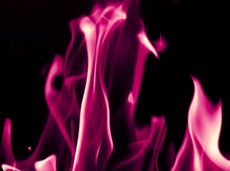 red fire flames on a black background