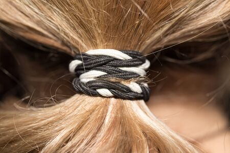 ponytail hairの写真素材