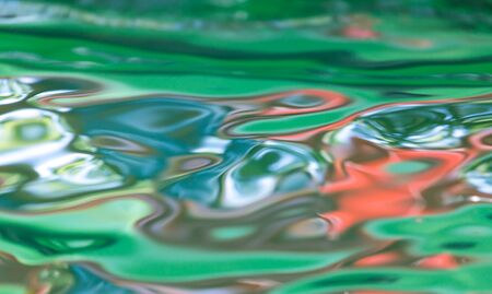 Abstract colored surface of the waterの写真素材
