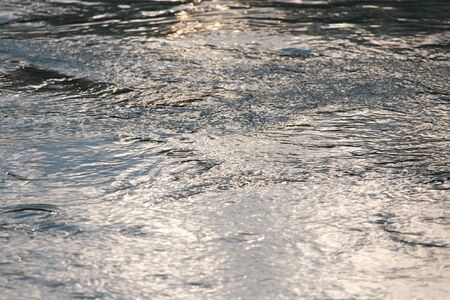 Abstract background texture of sunset light reflecting off sea water