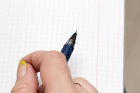pen in hand