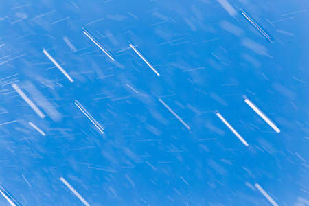 rain against the blue skyの写真素材