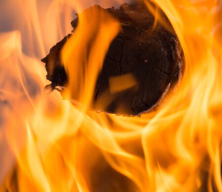 flames of fire as the background