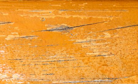 wood painted orange paintの写真素材