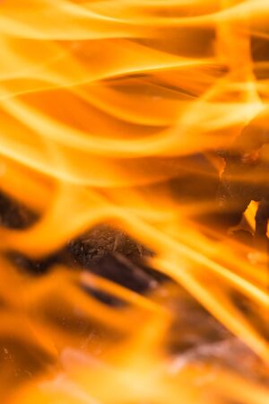 flames of fire as the background