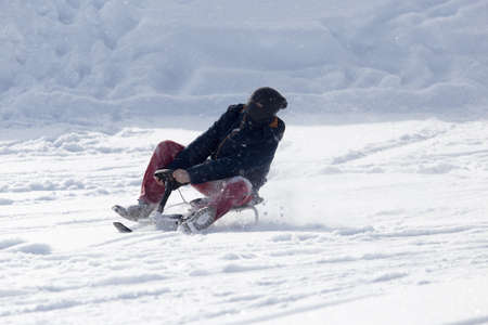 luge sleddingの写真素材