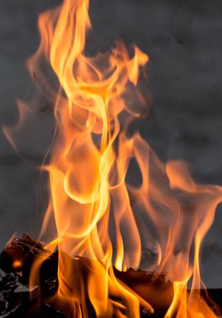 abstract background of a flame of fireの写真素材