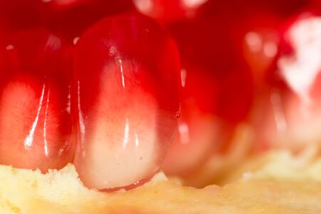 ripe pomegranate. Super Macroの写真素材