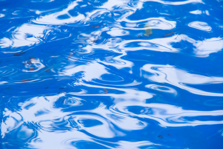 background blue surface of waterの写真素材
