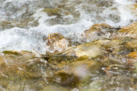 stones in the mountain riverの写真素材