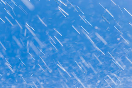 rain against the blue skyの写真素材