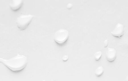 drops of water on a white backgroundの写真素材