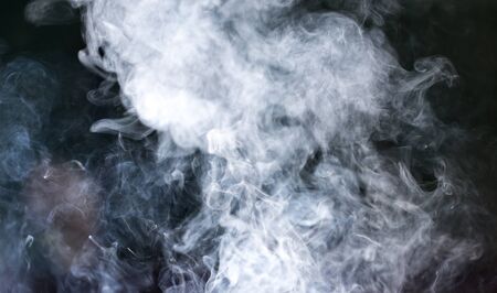 smoke on black background