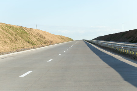 new asphalt road on nature