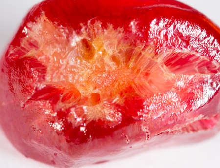 Pomegranate as a background. super macroの写真素材