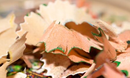 shavings from a pencil point. macroの写真素材