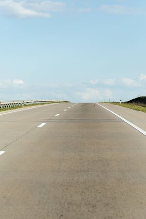 new asphalt road on nature