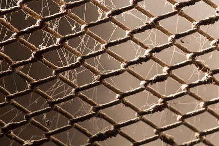 abstract background of old metal fenceの写真素材