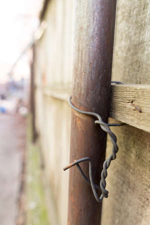 old wooden fence as a backdrop