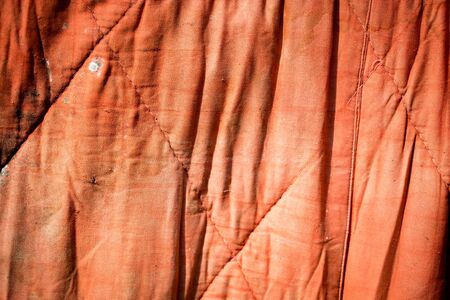 old red cloth as background