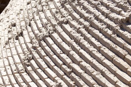 background of an old brick wallの写真素材