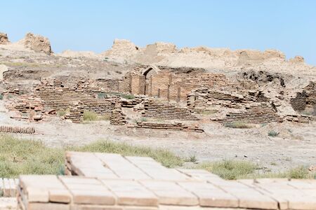 the ruins of the ancient city Sauran, Kazakhstan.の写真素材