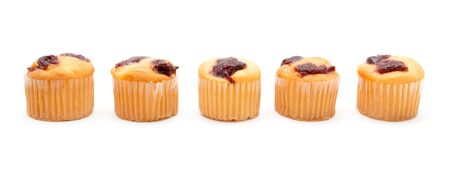 cupcake on a white backgroundの写真素材