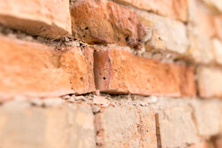 Old brick wall as backgroundの写真素材