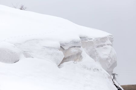 Glacier in nature in winter