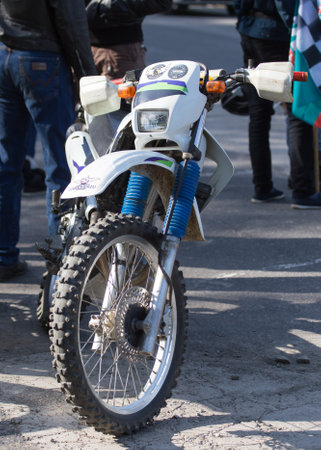 Shymkent, KAZAKHSTAN - APRIL 23, 2016: Bikes on the Opening of biker season in Shymkent, APRIL 23, 2016のeditorial素材