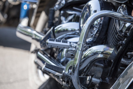 Shymkent, KAZAKHSTAN - APRIL 23, 2016: Bikes on the Opening of biker season in Shymkent, APRIL 23, 2016のeditorial素材