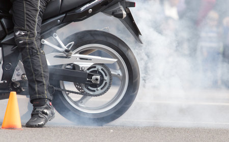 Shymkent, KAZAKHSTAN - APRIL 23, 2016: Bikes on the Opening of biker season in Shymkent, APRIL 23, 2016のeditorial素材