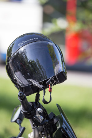 Shymkent, KAZAKHSTAN - APRIL 23, 2016: Bikes on the Opening of biker season in Shymkent, APRIL 23, 2016のeditorial素材