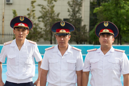 May 9, 2015. The celebration of 70 anniversary of the Victory in the Nazi Germany. Kazakhstan. Shymkentのeditorial素材