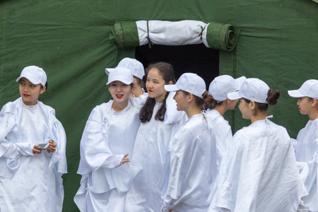 SHYMKENT , KAZAKHSTAN MAY 9, 2015: Victory Day in memory of the soldiers of the Great Patriotic War....