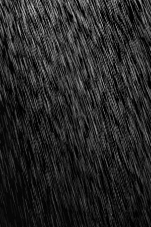 rain on a black backgroundの写真素材