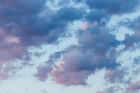 beautiful clouds in the sky at sunset background