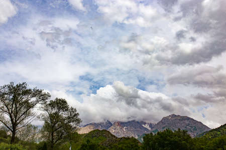 Nature in the mountains of Kazakhstanの写真素材