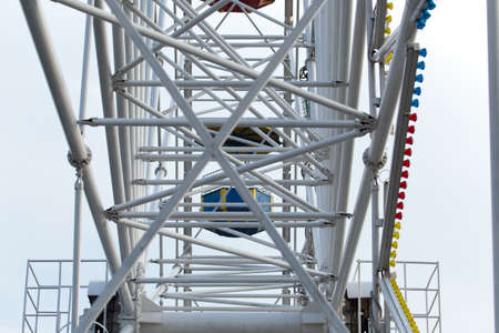 ferris wheel on sky background