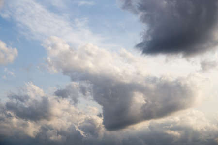 beautiful clouds against blue sky
