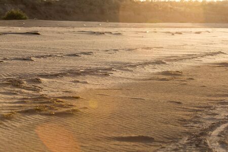 sunset in the desertの写真素材