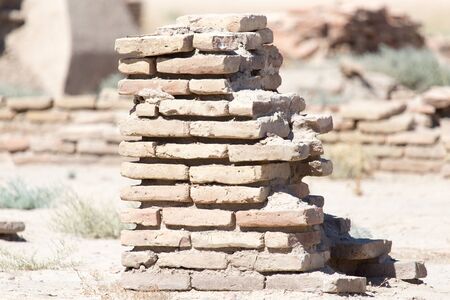 the ruins of the ancient city Sauran, Kazakhstan.