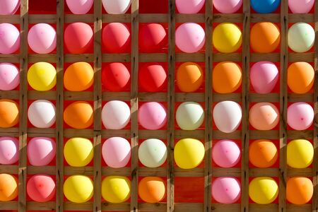 colored balls as a backgroundの写真素材