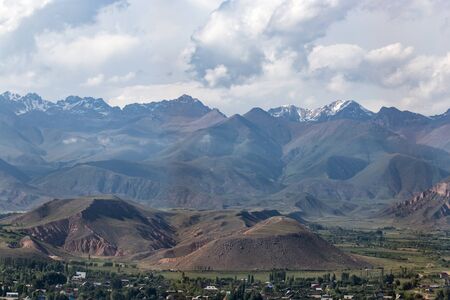 beautiful mountains in Kyrgyzstanの写真素材