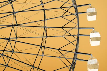 ferris wheel in inversionの写真素材