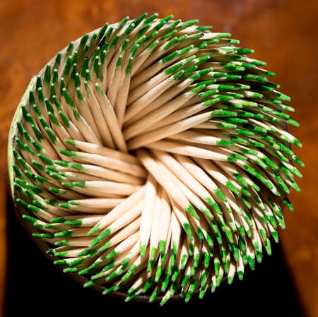 toothpicks as background. macro