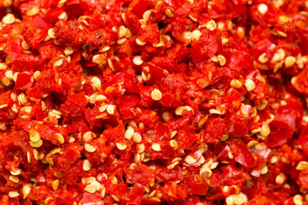 background chopped red chilliの写真素材