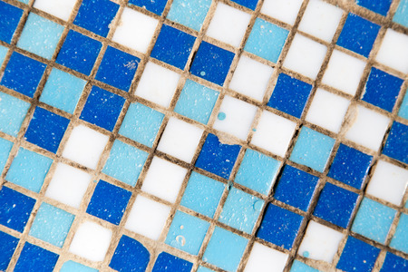 blue mosaic as backgroundの写真素材