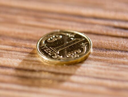 coins on the table. macroの写真素材