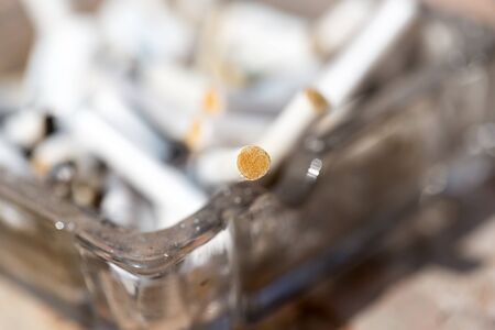 cigarette in an ashtray